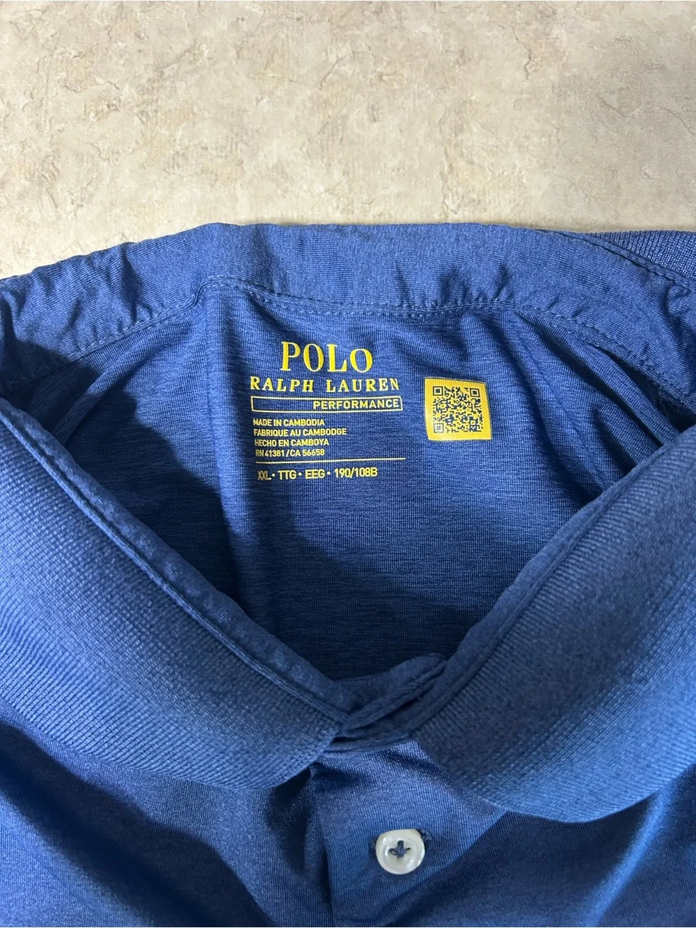Polo Ralph Lauren Performance Polo Shirt Men’s XXL Blue Short Sleeve Golf Casual